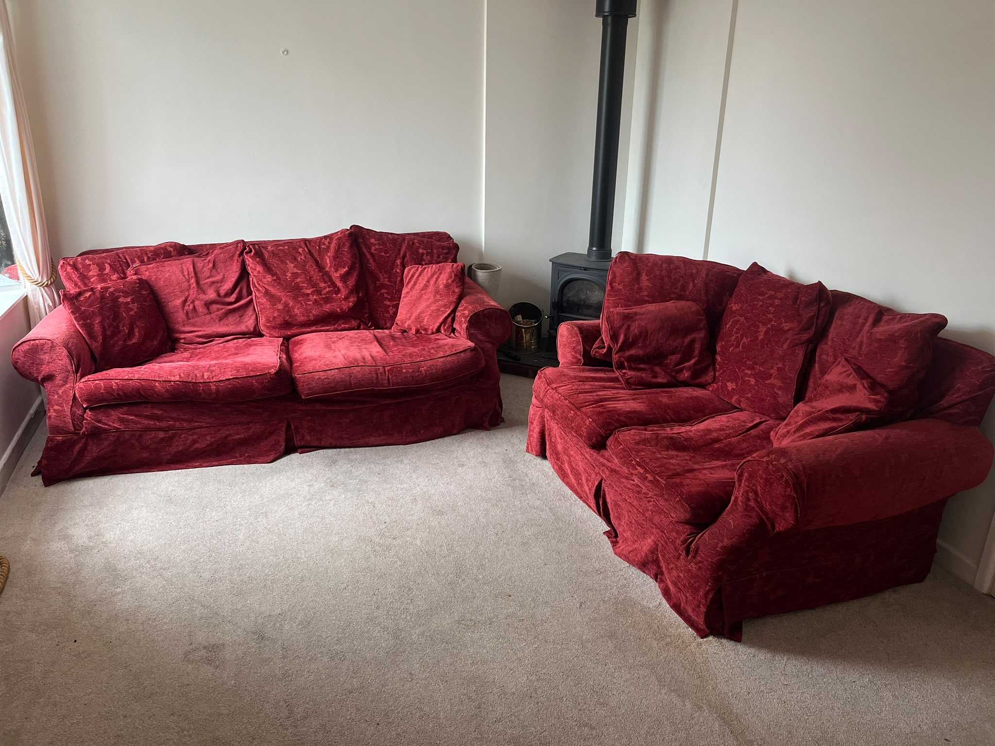 1 three seater sofa and 1 2 seater sofa