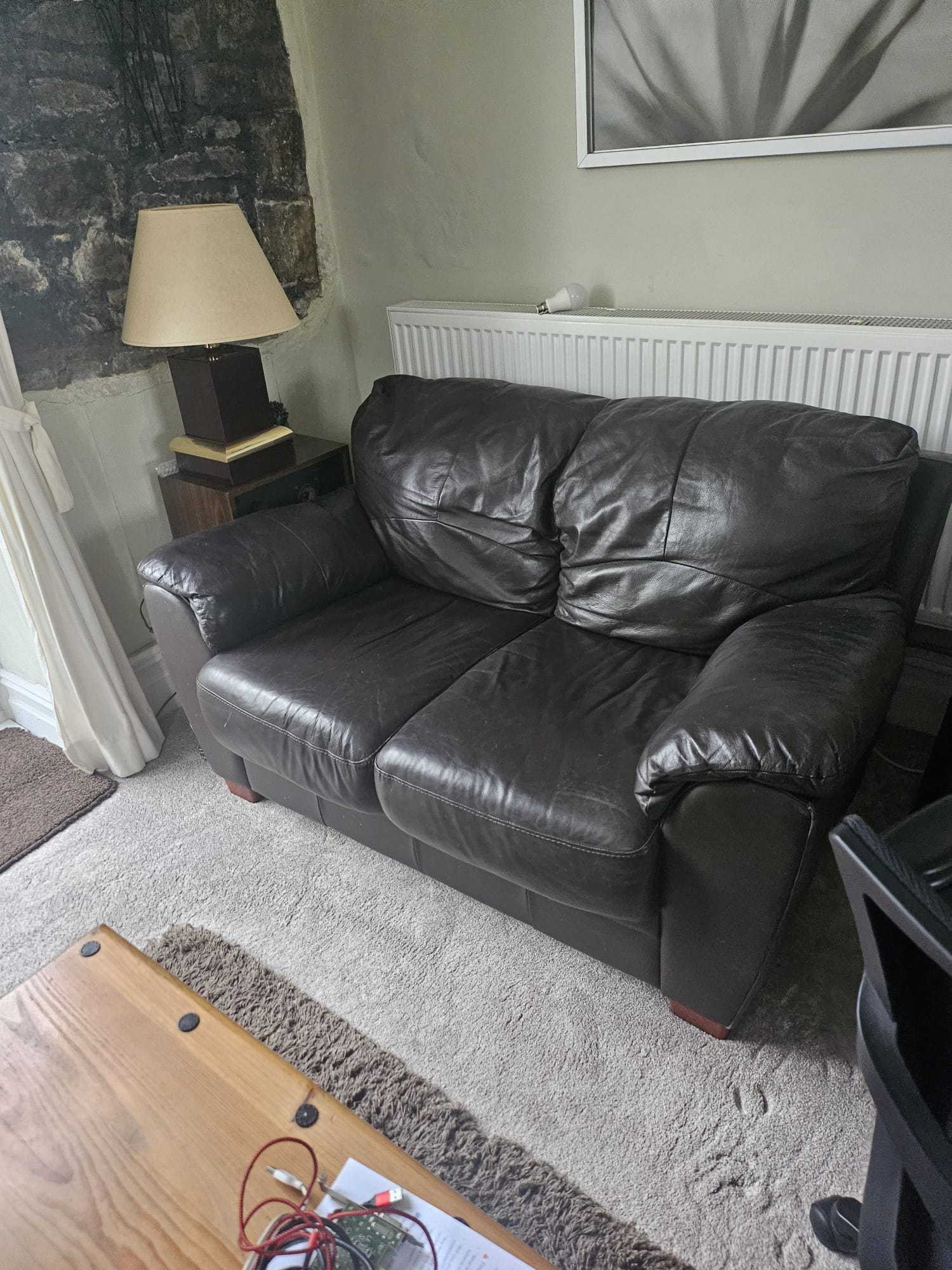 2 Seater Leather Sofa