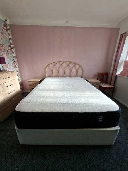 Divan type double bed and matress