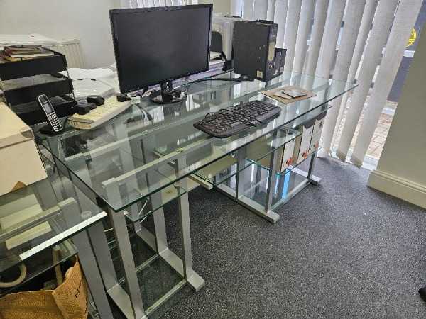 Glass desk / Dressing Table