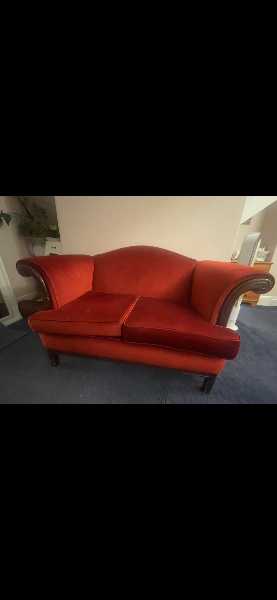 red sofa