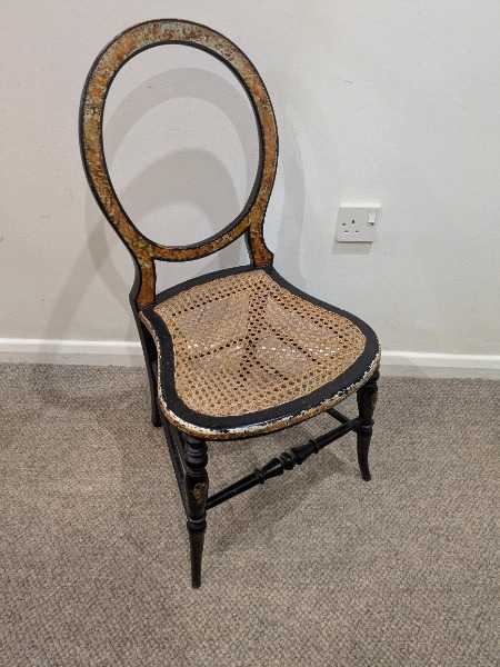 Small Unusual Wooden Chair