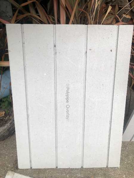 Freecycle: Poly pipe Underfloor heating boards