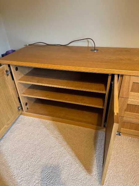 Freecycle: Solid Oak TV Cabinet
