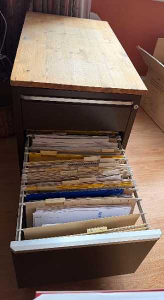 vintage filing cabinet