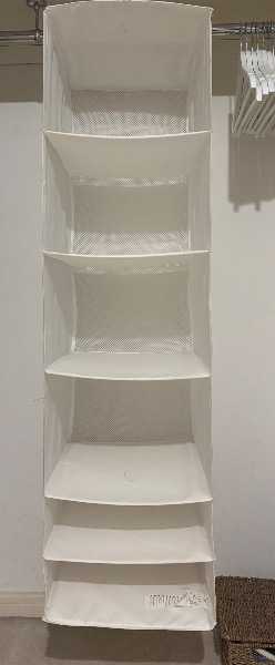 Wardrobe hanging storage compartment's