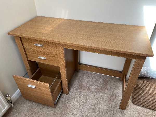 Desk with drawers