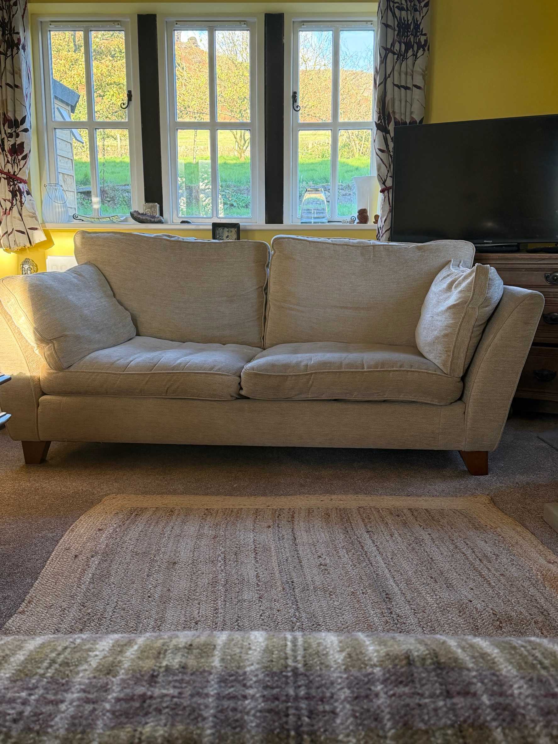 M&S sofa cream