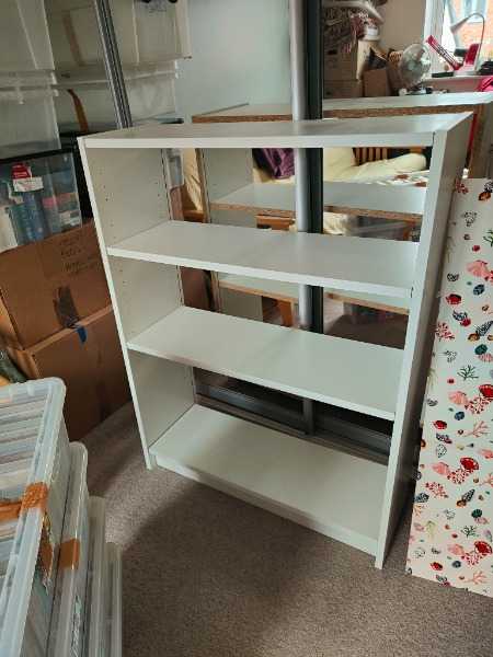 White billy bookcase