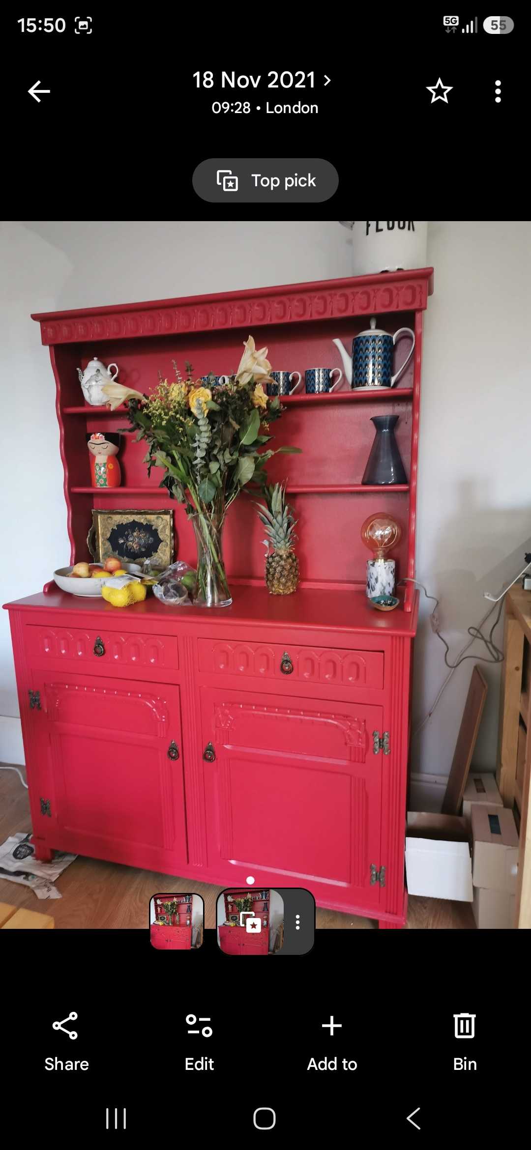 Vintage dresser free, collect from n13