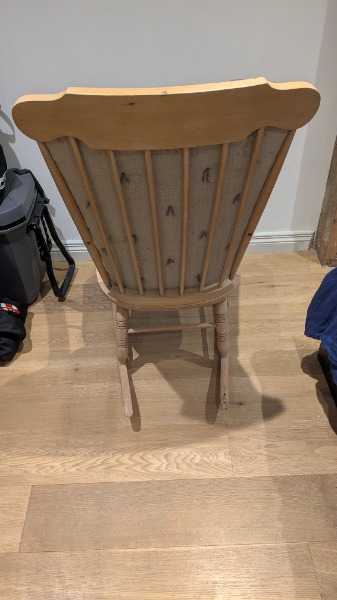 Upholstered rocking chair