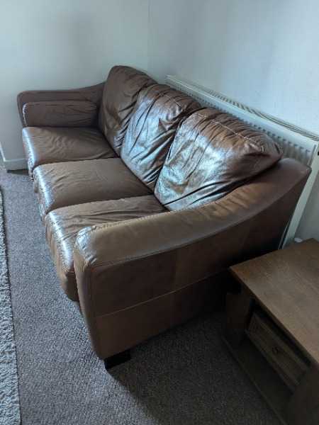 Leather sofa