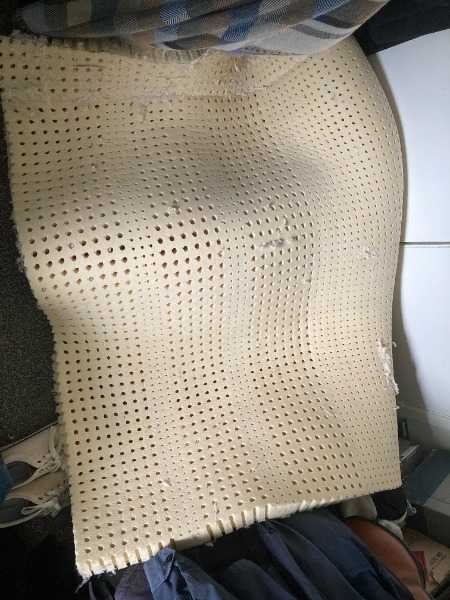 Latex mattress topper piece