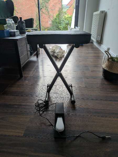 Piano stool and pedal