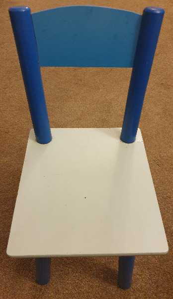 Small Blue Table + Chair Set – Well‑Loved, Ready for More Play