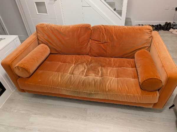 Orange sofa