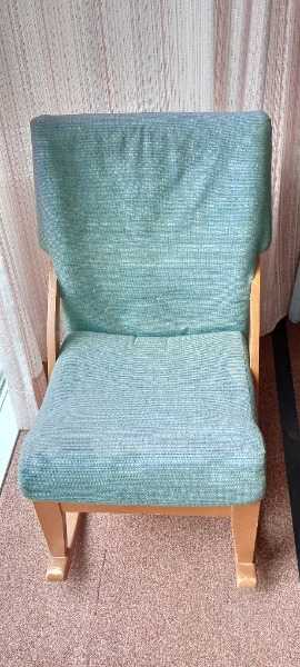 Upholstered rocking chair
