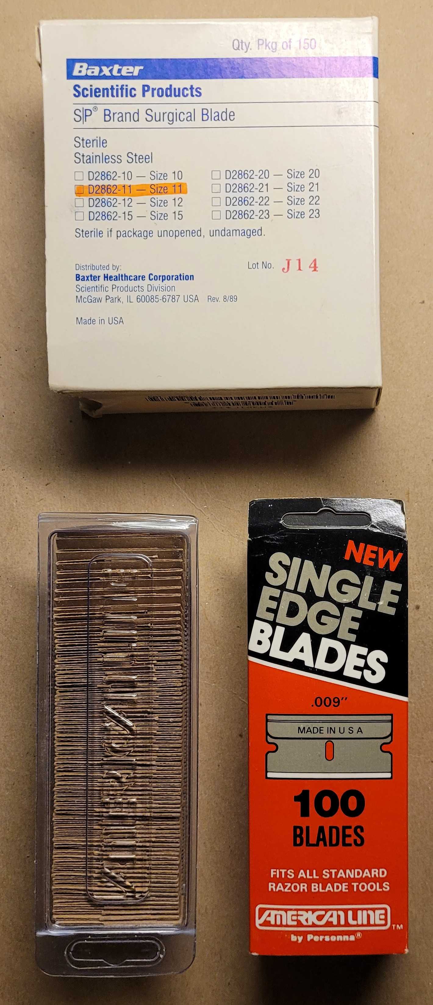 Freecycle: Razor blades and scalpel blades (pending pickup)