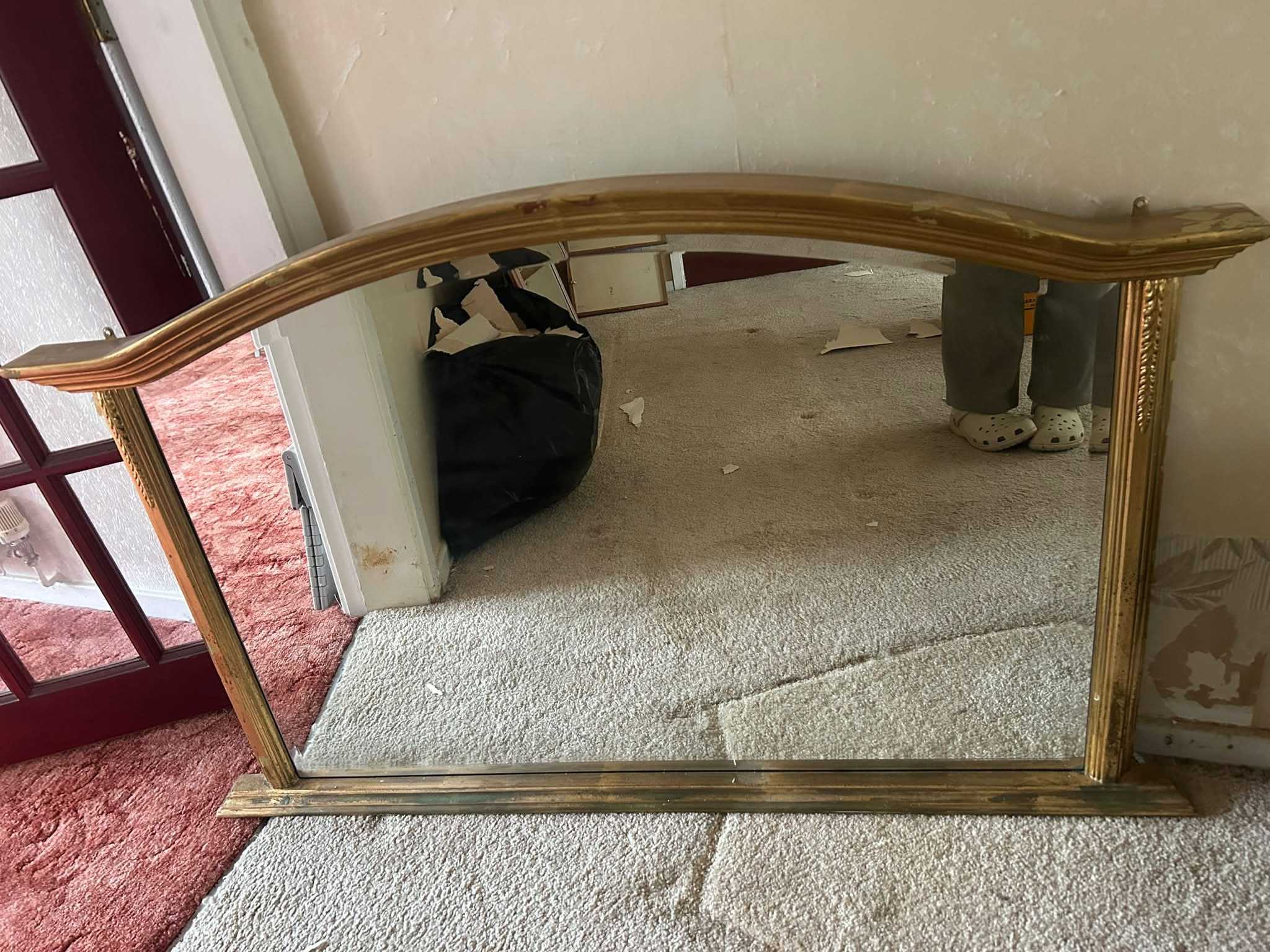 Gold arch mirror