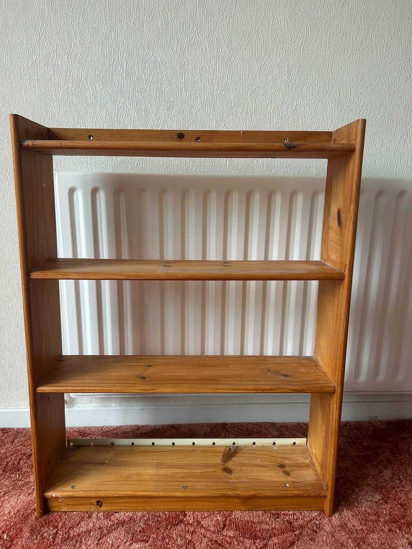 Pine wall shelving