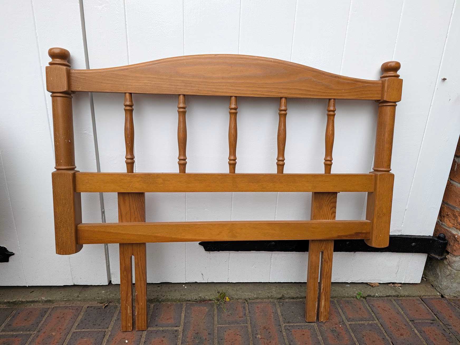 Pine bed headboard for single bed - free to a good home