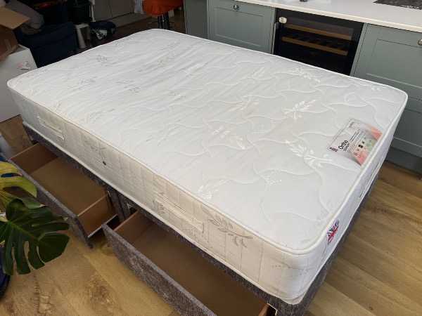 Bed frame and mattress