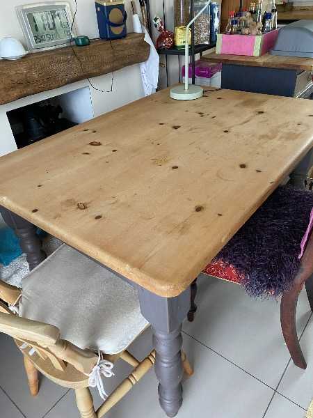 Pine Farmhouse Kitchen Table