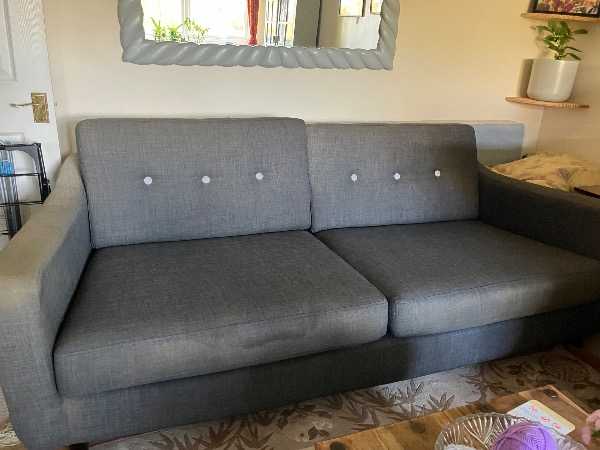 Large grey sofa