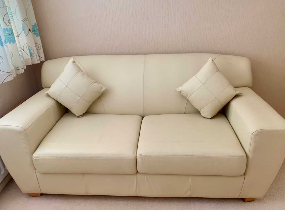 Faux Leather Bed Settee