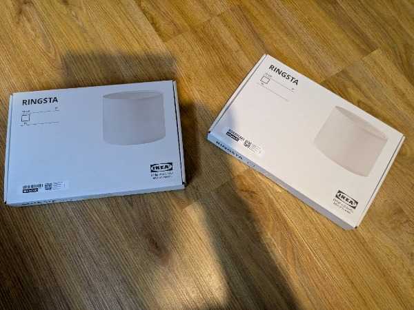Freecycle: Ikea Lamp Shades - brand new x 2