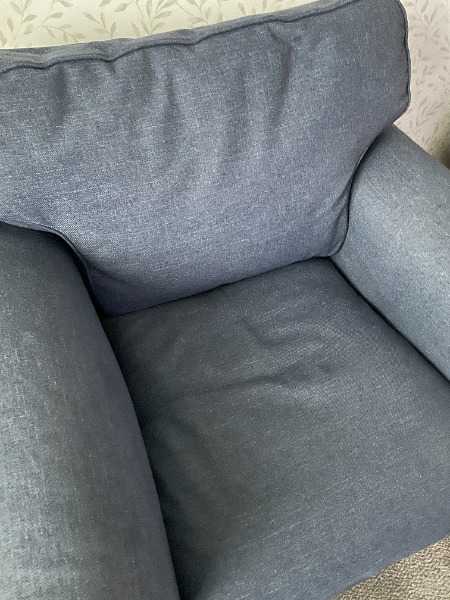 Ikea EKTORP Armchair in Kilanda dark blue