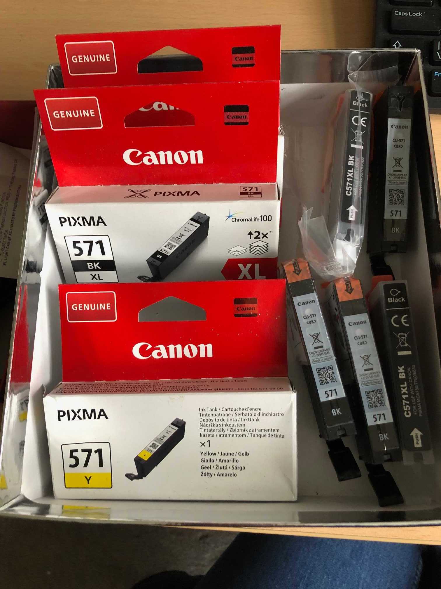 Canon pixma 571 printer cartridges - pending collection