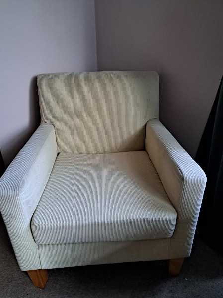Cord armchair