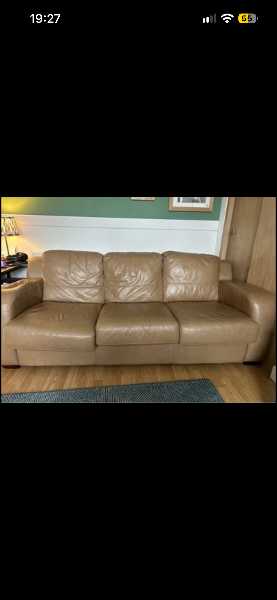 Leather sofa