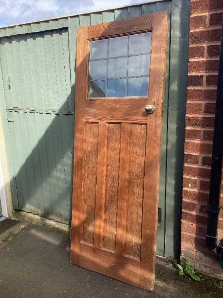 Original Edwardian internal solid pine door