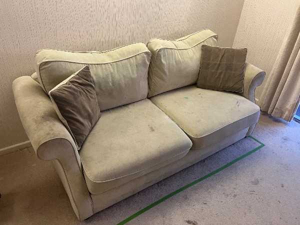 Beige sofa