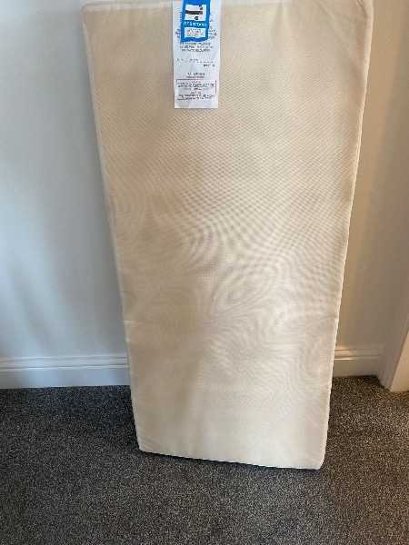 Cot mattress, good, clean condition.