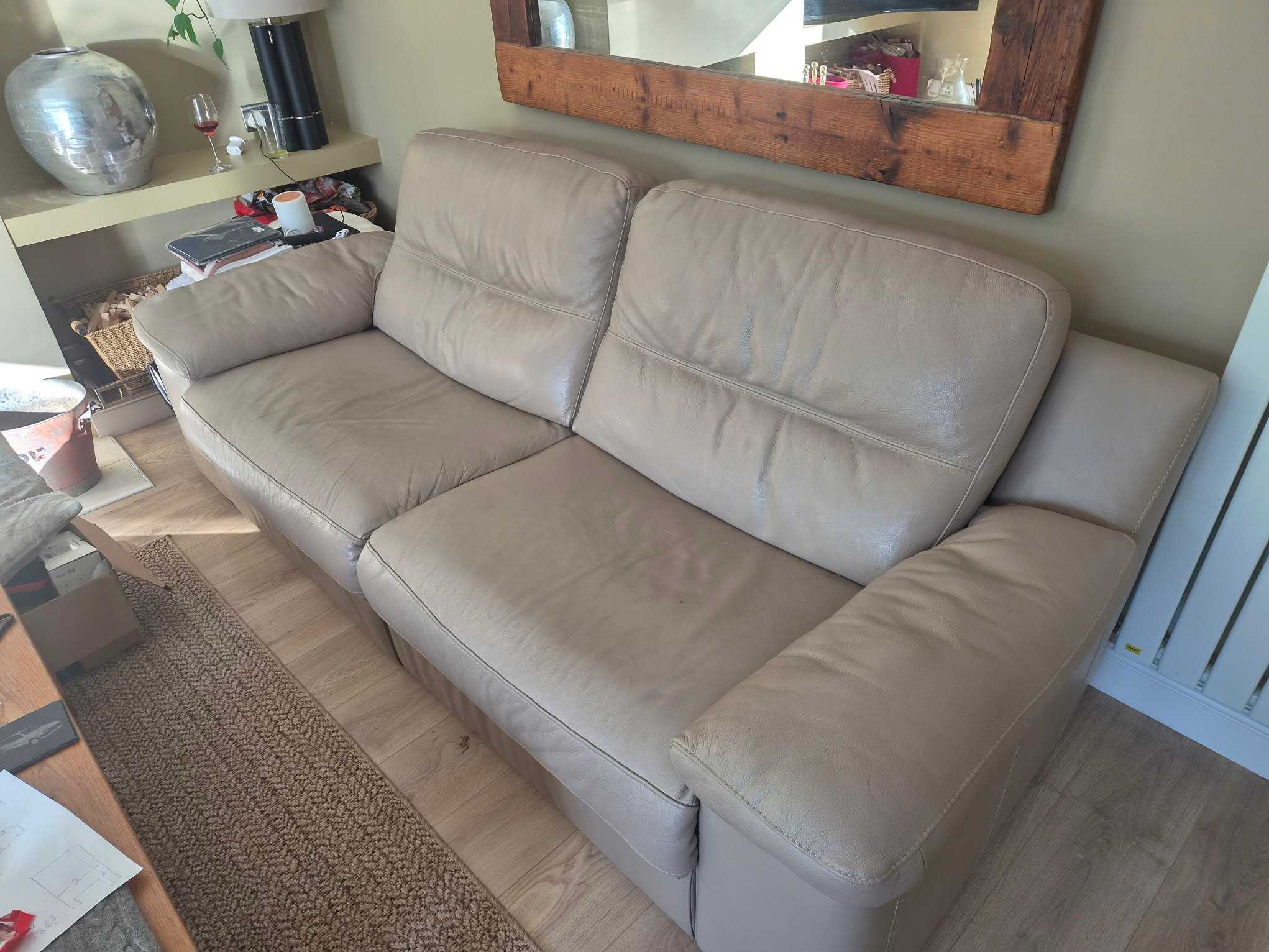 Leather 3-sester Sofa (Electric)
