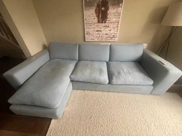 John Lewis Large Corner Sofa with Chaise Longue – 4/5 Seater L-Shape