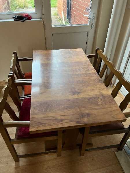Table and chairs