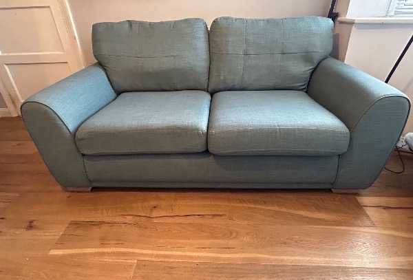 Teal sofa