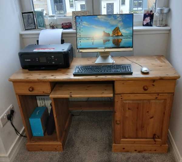 Solid pine desk