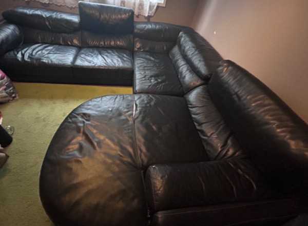 Black Corner Sofa