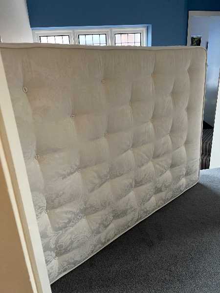 Double bed frame, under bed drawers and mattress