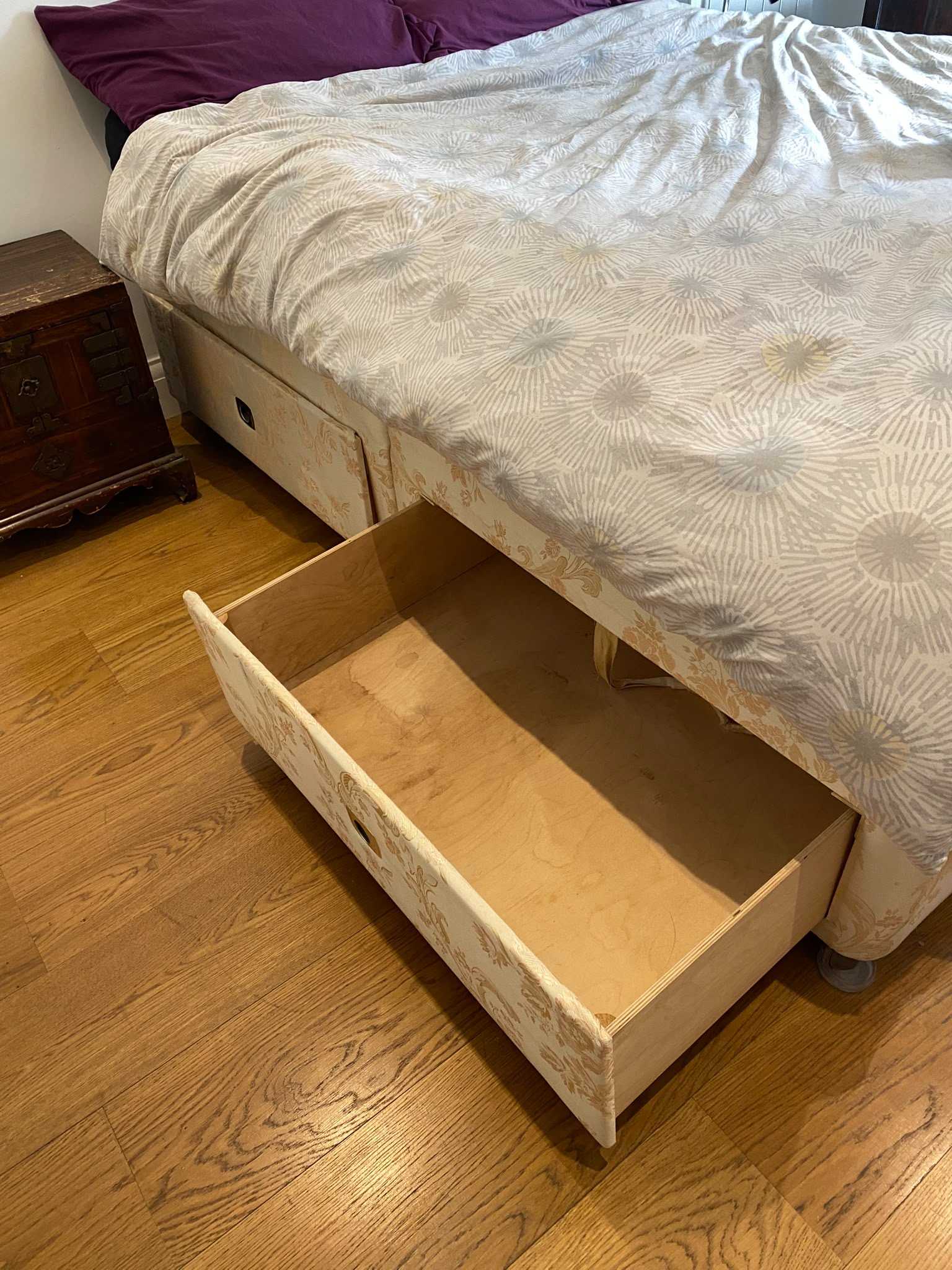 Divan double bed & mattress