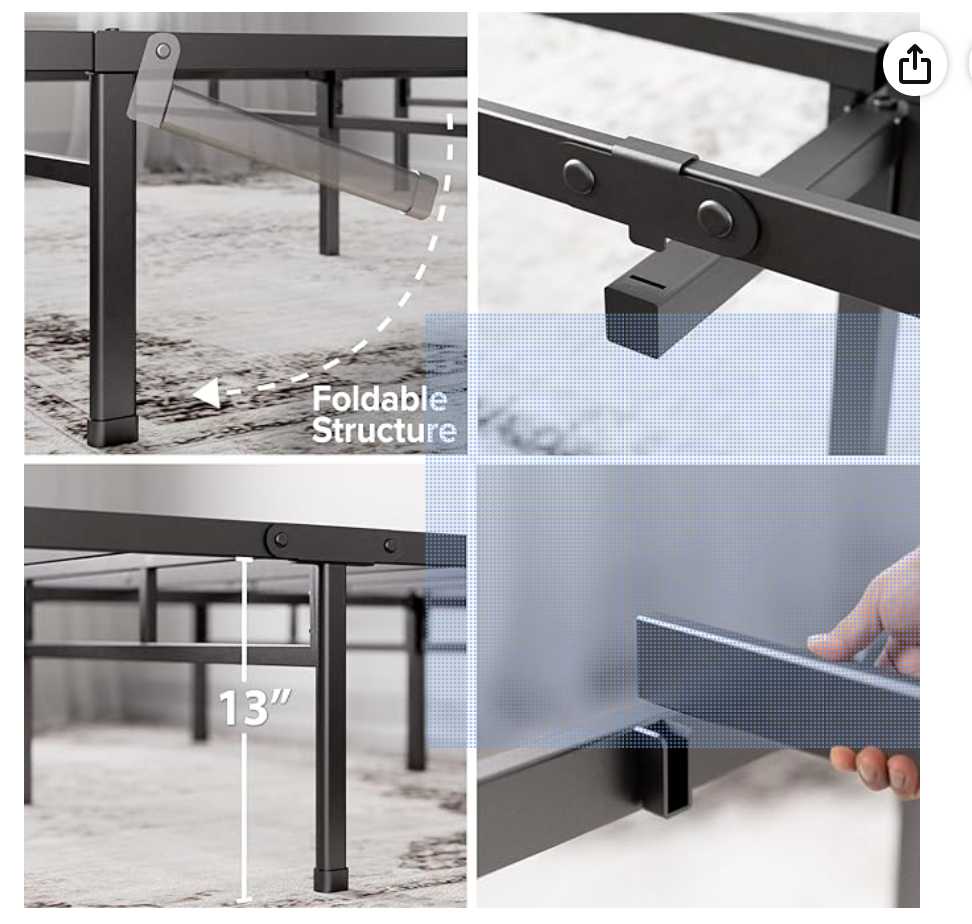 Double Bed Frame with Mattress