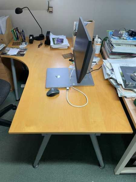 L-shaped desk