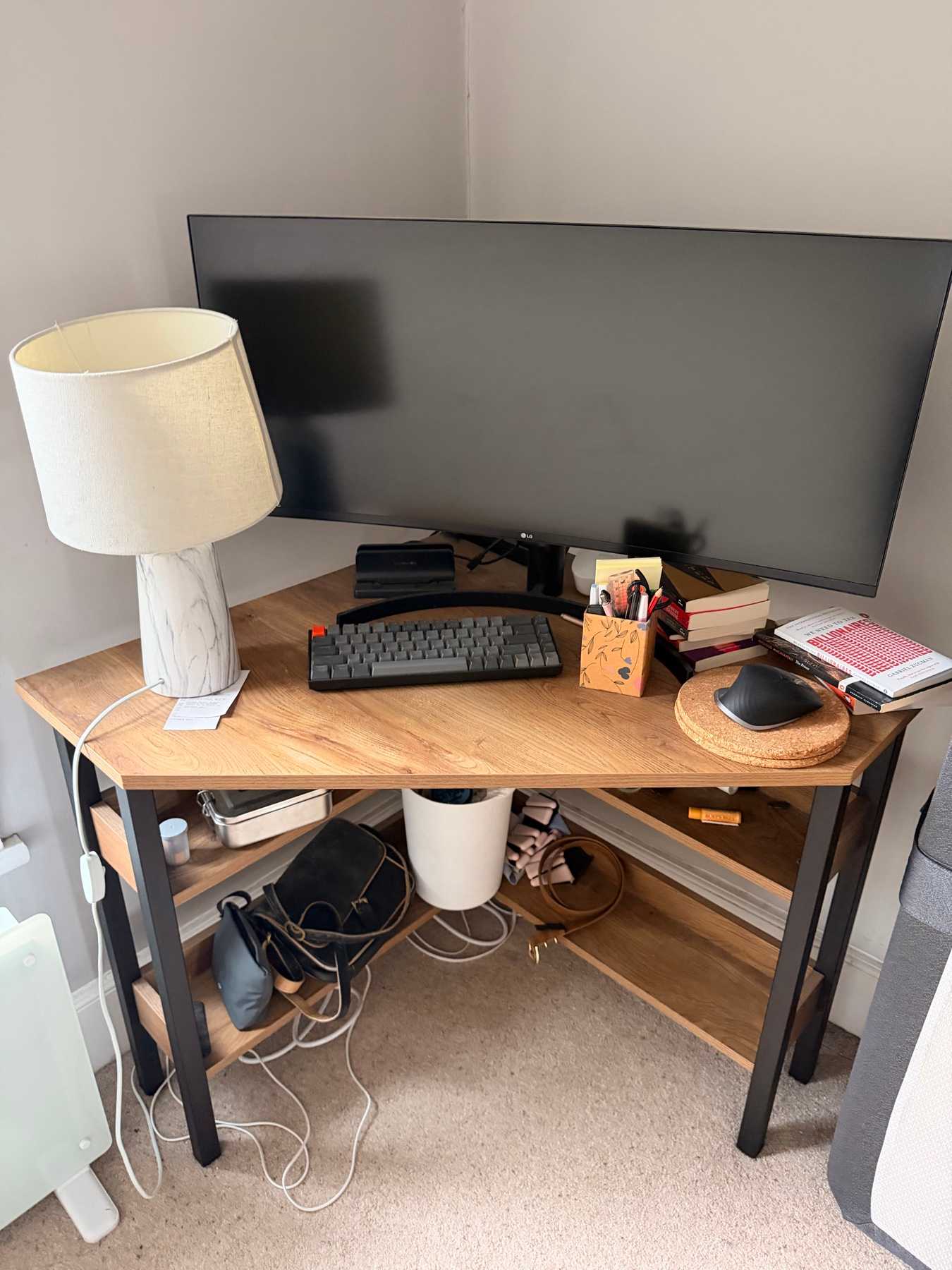 Habitat Nomad Corner Office Desk - Natural