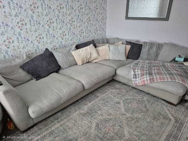 DFS Corner sofa and swivel chair