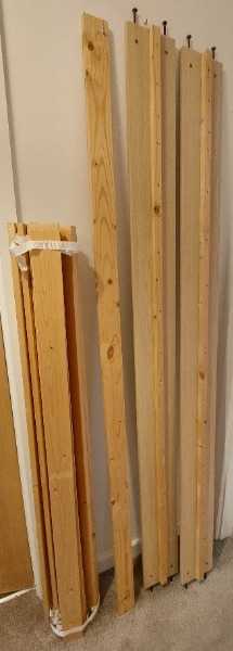 Wooden Double Bed Frame + Matress